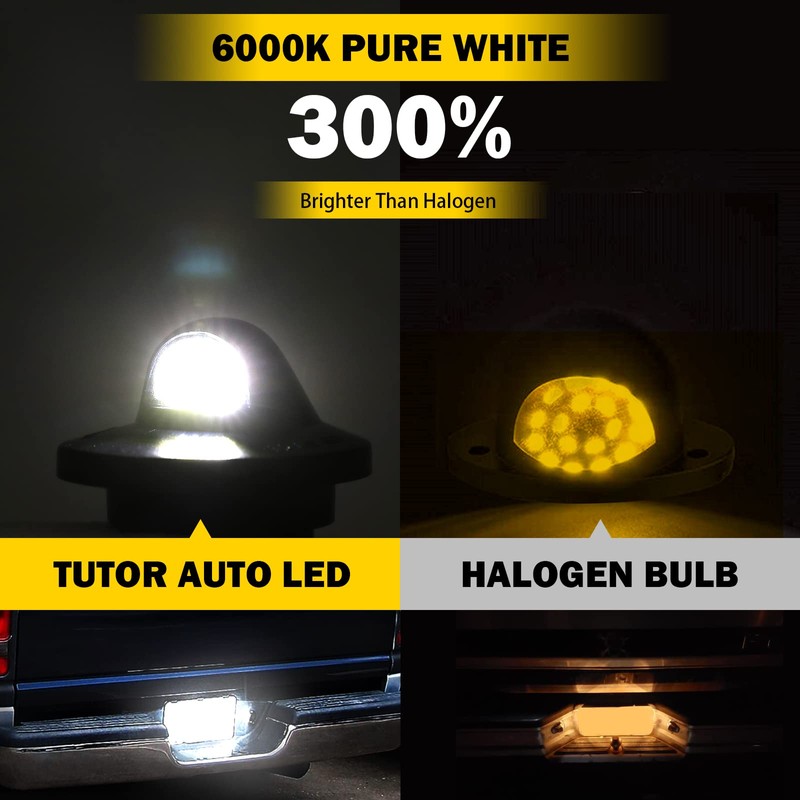 LED License Plate Light Tag Lights Assembly Compatible with Ford