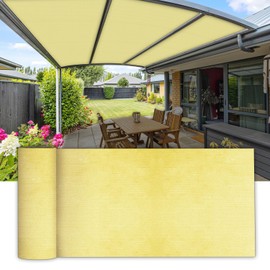 COARBOR 6'x84' Outdoor Shade Cloth Sun Shade Fabric Roll Shade Cover for DIY Pergola Carport Patio Deck Backyard Garden Greenhouse Yard Balcony Light Yellow
