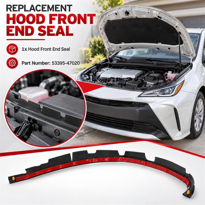 FZJDSD Hood to Bumper Seal Fit for 2010-2015 Toyota Prius