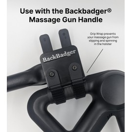 Ninefold Design Grip Wrap for Massage Gun, Adds Anti-Vibration Padding for Comfort, Enhances Grip - Use with The BackBadger Massage Gun Holder