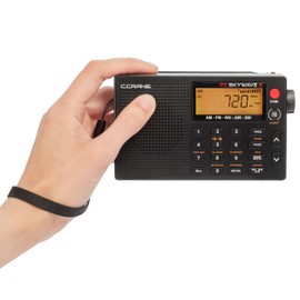 C. Crane CC Skywave 2 AM, FM, Shortwave, NOAA Weather + Alert, VHF Aviation Band, Small Battery-Operated Portable Travel Radio with Clock and Alarm
