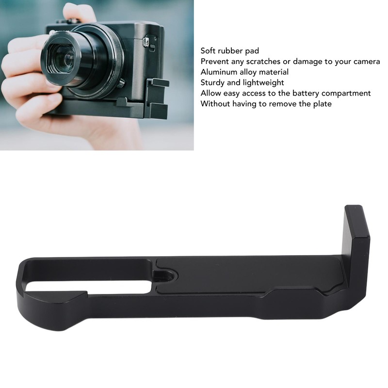 1/4in Thread Quick Release L Bracket Plate Aluminium Alloy Microphone