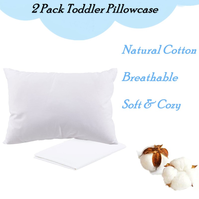 Toddler Pillowcase/Travel Pillowcase Pack of 2 Set 13x18 Inches with