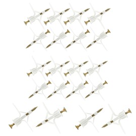 Lznnnni Gypsum Board Set of 20 Anchor Board Anchor Aircraft Expansion Tube Expansion Tube Screw Kit for Wall Strong Board Anchor Screws Anti-Rotation Fixture