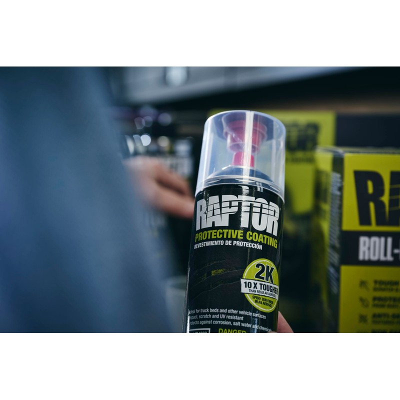 Raptor Raptor 2K Bedliner Aerosol, Protective Coating, Spray-On Truck Bed