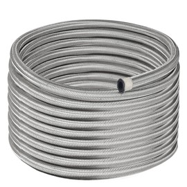 EVIL ENERGY 6AN Fuel Line, AN6 Braided Fuel Hose Nylon CPE 20FT Silver