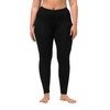 Ulla Popken, Damen, große Größen, Leggings,Schwarz,58W / 60L