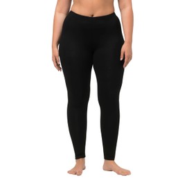 Ulla Popken, Damen, große Größen, Leggings,Schwarz,58W / 60L