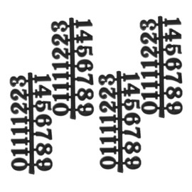 ABOOFAN 4 Set DIY Clock Numbers Kit Replacement Parts for Clock Hands Creative Arabic Numerals for Home Decor Easy Assembly and Visibility Fun DIY Project for Living Room and Bedroom
