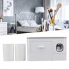 Toothpaste Dispenser Wall Mounted Toothpaste Dispenser Squeezer Kit for Bathroom