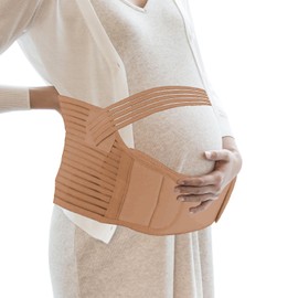 GUDREN Cinturón de Maternidad, Cinturón de Apoyo 3 en 1, 3 Yardas Faja para Embarazadas, Cinturón De Ajustable, Para Todas Las Etapas Del Embarazo Y Posparto (Large, L)