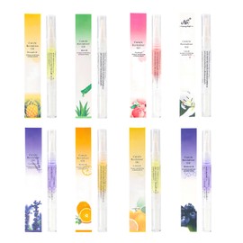 8 Pcs Nail Oil Pen, Deep Nourishment Cuticle Oil, Keratin Layer Oil Pen Set, Nail Growth Essence, Deburring and Dead Skin for Repairing Cracks, Dry and Nourishing Pen