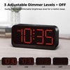 Acedeck Battery Operated Digital Clock: Cordless Small Alarm Clock for