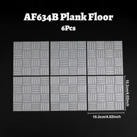 6PCS Modular DND Terrain Set for Tabletop RPGs and Dungeon Maps, High-Detail RPG Terrain for Dungeons & Dragons Fantasy Role-Playing Campaigns and 28mm Miniatures-AF634B Plank Floor
