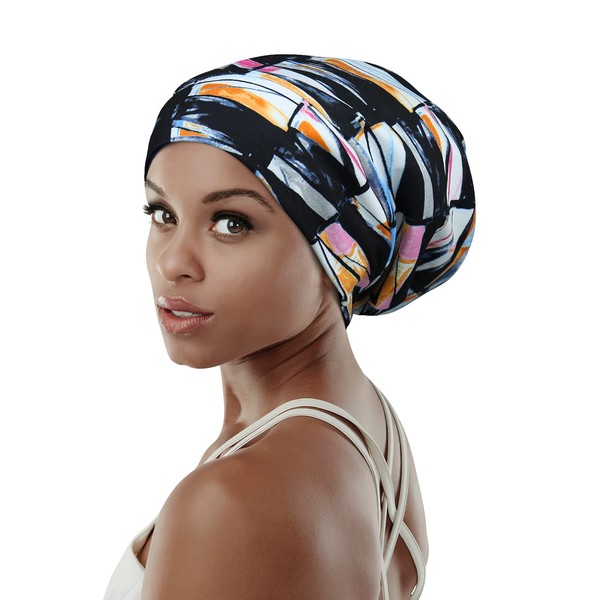 Elegant Caps for Frizzy Hair Black Women Beanie Picnic Turbans Slouchy Bonnets