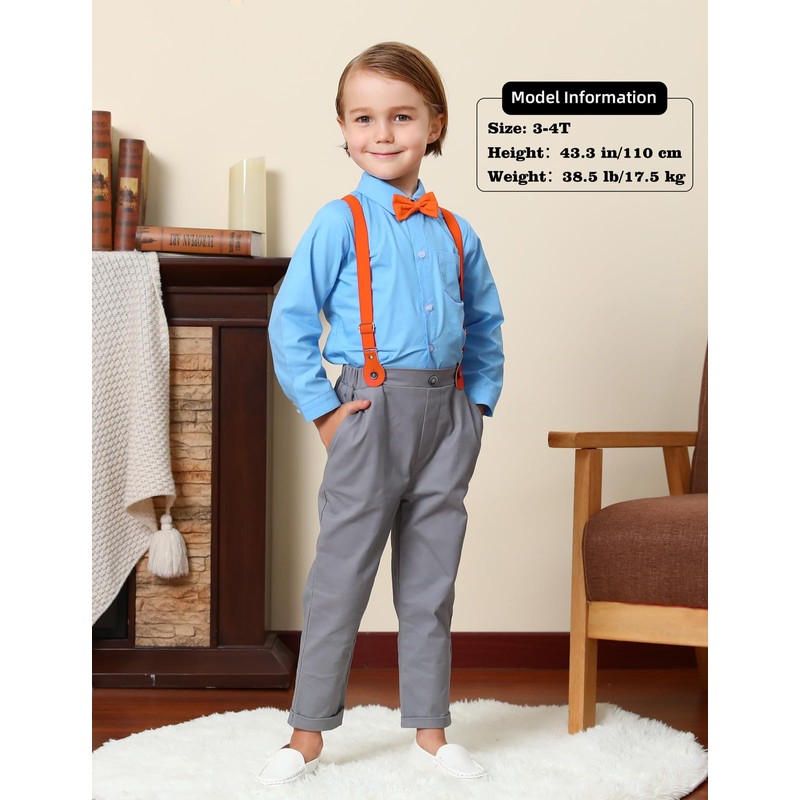 A&J DESIGN Ropa para Bebé Niño Traje Boda de Mangas