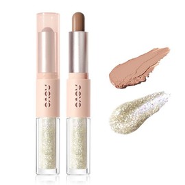 NOVO Galaxy Diamond Smart Double Head Eyeshadow Pencil Contour Pen 3.3g-02#Champagne