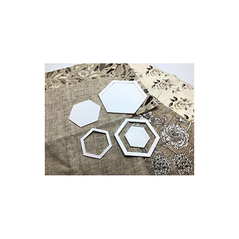 Linic Products UK Made Patchwork Templates, Set C: 6 Hexagonal