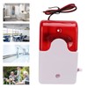 Sound Light Alarm Flashing Light, Wired Strobe Siren Sound Alarm