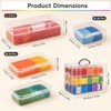 MERATIA Bead Storage Organizer, 84 Containers, 4-Tier Stackable Case
