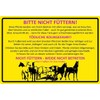 Metal Sign 20 x 30 cm Bitte Nicht füttern Horse