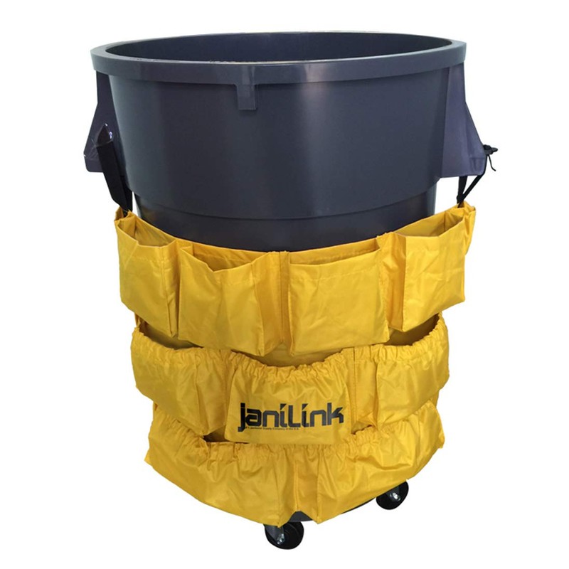 janiLink 44 GAL Trash Barrel Caddy Bag