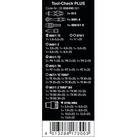 Wera 056490 Tool-Check Plus Bit Ratchet Set with Sockets - Metric