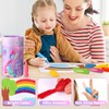 JYPS Mermaids Washable Jumbo Colouring Pencils for Toddlers, 24 Colours,