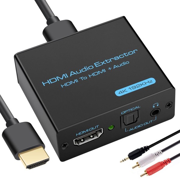 VPFET HDMI Audio Extractor 4K HDMI to Optical 3.5mm AUX