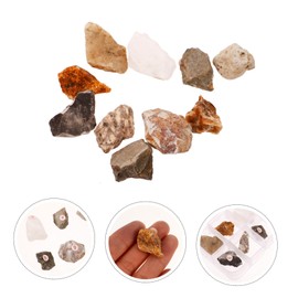 VILLFUL Teaching Rocks 10pcs Mineral Rock Specimen Set for Geology Classroom Display