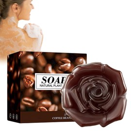 Boxiatil Solid Soap Coffee - Natural Soap with Essential Oils for Deep Cleansing, Natural Soap for Hair Face Body, Handmade Soap Pieces, Ideal for Bathing, Showering & Washing
