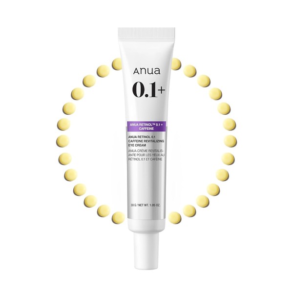 Anua Retinol 0.1 Revitalizing Eye Cream with Caffeine & Niacinamide