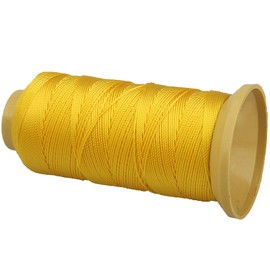 Twisted Nylon Line Twine String Cord for Gardening Marking DIY Projects Crafting Masonry (Yellow, 1mm-656 feet)