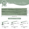 CKIKU 10 Pack Sage Green Table Runner Cheesecloth 17 x
