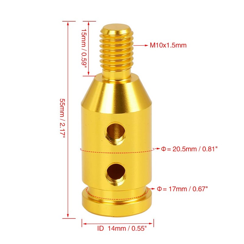 X AUTOHAUX M10 x 1.5 Car Gear Shift Knob Adapter