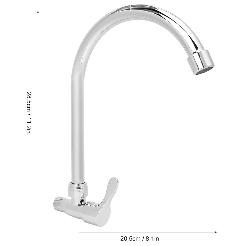 G1/2in 360 Degrees Rotation Zinc Alloy Household Faucet Sink Water