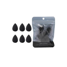 6Pcs Black Mini Makeup Sponge, Small Beauty Sponge Blender Set for Foundation, Powder, Concealer Highlight,and Eye Shadow,Makeup Brushes and Tools