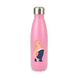 New Spirit Original Drawn illustration of Sabrina Carpenter Trending Trend Cute screw top lid stainless steel water bottle drinks cup water bottle refill cute fun explore travel