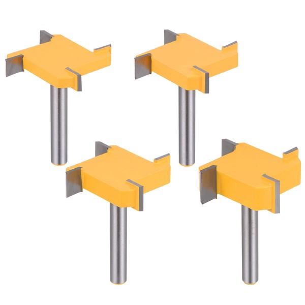 HARFINGTON CNC Spoil Board Surfacing Router Bit Set(4pcs) 6mm Shank