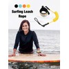 Premium Surfboard Leash, Straight Surf Board Leg Rope, Longboard, Paddleboard,