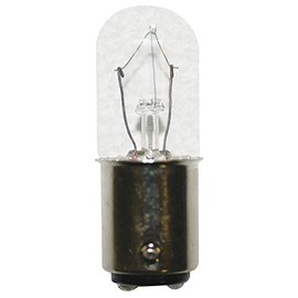 Lumapro 4VCW6 7W, T6 Miniature Incandescent Bulb Lighting, Black