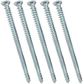 AERZETIX - C48388 - Set of 5 Screw Anchors Concrete Screws Anchor Screws Direct for Concrete Diameter 7.5 x 152 mm Countersunk Head Conical - with Imprint Star T30 - Direct Attachment without Dowels