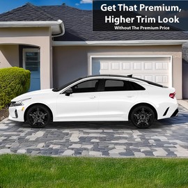 BOGAR TECH DESIGNS Wheel Rim Chrome Delete Vinyl Wrap, Car Stickers Vinyl Decals for Car Accessories Compatible with Kia K5 2021-2025 (Gloss Black)