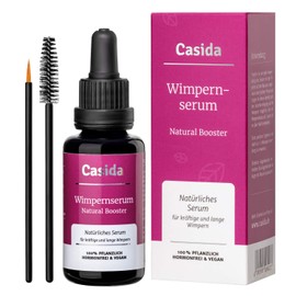 CASIDA ® Eyelash Serum without Hormones Natural Booster - 30 ml Bottle - Promotes the Growth of Your Eyelashes and Eyebrows - Natural Eyelash Serum - for Irresistibly Beautiful Eyes