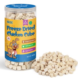 gazeupon Freeze Dried Chicken Treats for Dogs & Cats, Single Ingredient Natural and Healthy Training Treats & Food Topper, High Protein Dog Snacks,10.58 oz