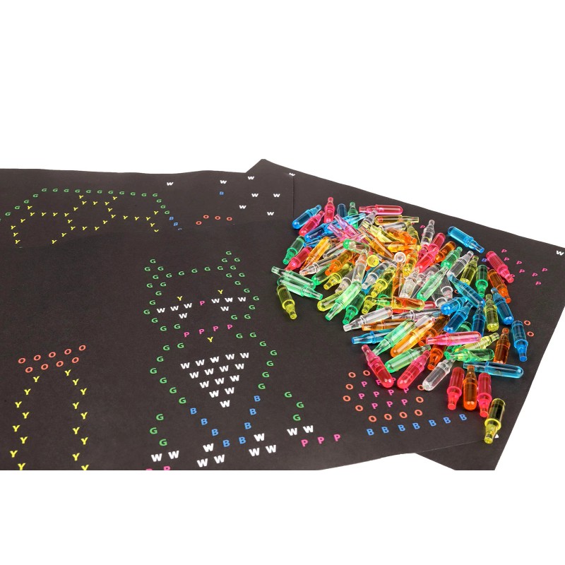 Basic Fun Lite Brite Template Stencil Refill Pack with 100