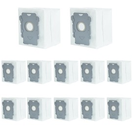 Jollyhilan 12 Pack Vacuum Bags Compatible with iRobot Roomba, i3+,i4+,i5+,i6+,i7+,i8+,j6+,j7+,j8+,j9+,s9+, 104,105,405,504,505,705,Combo 10 Max, Base Bags,Dust Bag for Floor Vacuum Cleaner