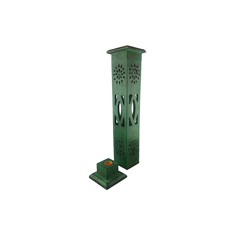 Magrathea Incense Tower Green Weathered Wood/ Wooden Cone & Stick