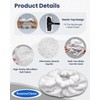RuannoClean Steam Cleaner Accessories, Large Bonnets Rectangle Compatible with Dupray
