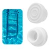 LUMOOM Pack of 2 Pool Ladder, Rubber Buffers, Swimming Pool